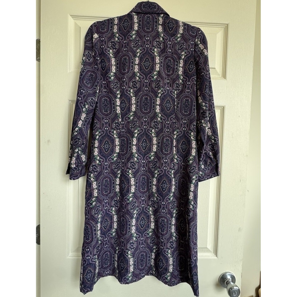 Serbin Dress Vintage Petite Shirt Dress Floral Made In USA - Picture 7 of 7